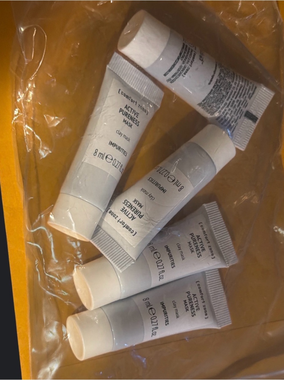5 Active Pureness Clay Mask Travel Tubes-8ml